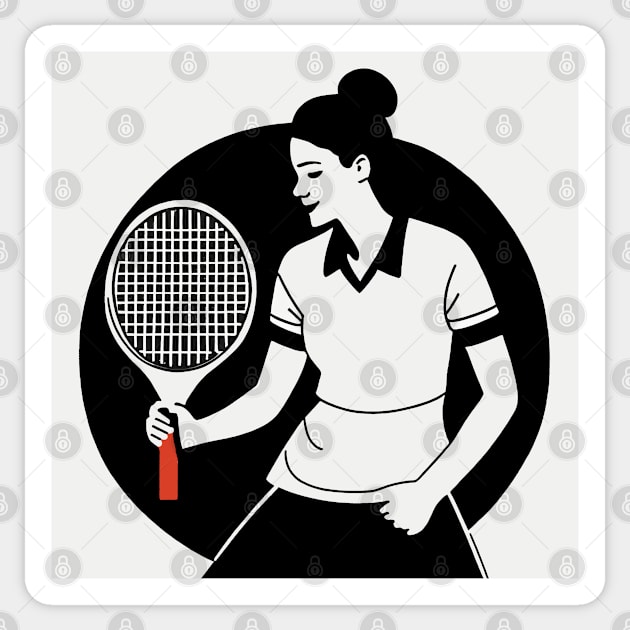 Tennis Player Sticker by ArtShare